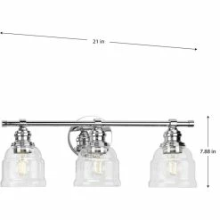 Progress Lighting Ambrose Collection 21" 3-Light Polished Chrome Clear Glass Bath Vanity Light -home bar shop 2fe1b42f020ff62b 5988 w800 h800 b1 p0