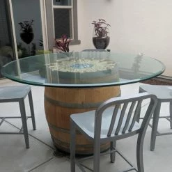 Fab Glass And Mirror Glass Table Top: 60 Inch Round 1/4 Inch Thick Beveled Polish Tempered -home bar shop 30c1d0d00e26e412 8645 w800 h800 b0 p0