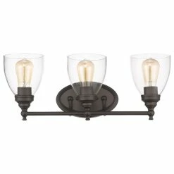 CHLOE Lighting, Inc. Elissa 3-Light Rubbed Bronze Bath Vanity-Light Clear Glass 23" -home bar shop 30d122de0ae23157 5561 w800 h800 b1 p0