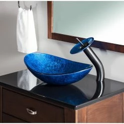 Novatto Azzurro Glass Vessel Sink 7 Novatto Azzurro Glass Vessel Sink -home bar shop 32119694095e77f4 9096 w800 h800 b0 p0