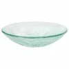 Eden Bath - Vessel Sinks Clear Embossed Waves Glass Vessel Sink