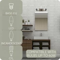 Kira Home Sierra 22" Farmhouse / Bathroom Light, Cylinder Glass Shades, Smoked -home bar shop 3541987902cfd6ef 8429 w800 h800 b0 p0