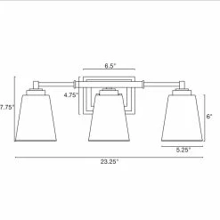 Kira Home Crestline 23" Farmhouse Bathroom / Light, Funnel Glass Shades, Gray 13 Kira Home Crestline 23" Farmhouse Bathroom / Light, Funnel Glass Shades, Gray -home bar shop 3571fa8e03530d4a 8691 w800 h800 b0 p0