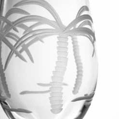 Rolf Glass Palm Tree Stemless Wine Glass, 17 Ounce, Set Of 4 -home bar shop 362112fd0e74a2f9 8667 w800 h800 b0 p0