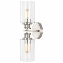 JONATHAN Y Jules Edison 16.5" Cylinder 2-Light Seeded Glass LED Vanity, Nickel 18 JONATHAN Y Jules Edison 16.5" Cylinder 2-Light Seeded Glass LED Vanity, Nickel -home bar shop 36b13f93014cad9c 9170 w800 h800 b1 p0