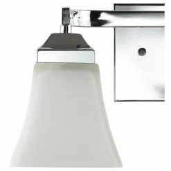 JONATHAN Y Staunton 1-Light Iron/Glass Modern Cottage LED Vanity Light, Chrome, 2-Light -home bar shop 37518f990f763161 5552 w800 h800 b1 p0