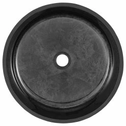 Swiss Madison Avallon 16.5" Round Glass Vessel Sink, Black -home bar shop 37a1871201b0d54d 7313 w800 h800 b1 p0