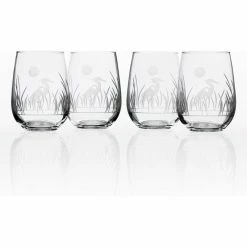 Rolf Glass Heron Stemless Wine Glass 17oz | Set Of 4