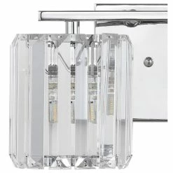 JONATHAN Y Coco Prism Vintage Metal/Glass Glam LED Vanity Light, Width: 13.5" -home bar shop 3841f04c033da130 5323 w800 h800 b1 p0