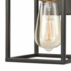 Elk Home Cloe 1-Light Vanity Light, Matte Black, Open Metalwork No Glass -home bar shop 395153660f18925c 3380 w800 h800 b0 p0