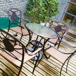 Fab Glass And Mirror Patio Glass Table Top: 48” Round 1/4 Thick Flat Tempered With 2” Hole -home bar shop 3bc1ce900d5e8436 7928 w800 h800 b0 p0