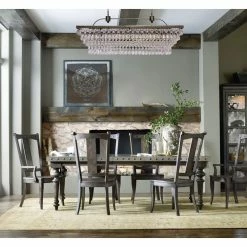 Lightupmyhome Weston Rectangular Glass Drop Crystal Chandelier, Antique Brass -home bar shop 3c1137c00807cb18 0089 w800 h800 b0 p0