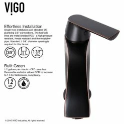 VIGO 18" Russet Glass Vessel Bathroom Sink Set With Linus Vessel Faucet -home bar shop 3c9102090e9ed9c7 2982 w800 h800 b1 p0