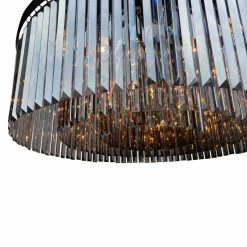 Lightupmyhome D'Angelo 12-Light Round Glass Crystal Chandelier, 3 Rows, Smoked G -home bar shop 3d61799002e7f854 8591 w800 h800 b0 p0