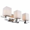 Woodbridge Lighting Inc. Woodbridge Lighting Langston 3-Light Bath LED, Opal Square Glass