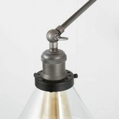 LALUZ Industrial Plug-in Swing Arm Wall Lamp Adjustable Wall Sconces Clear Glass -home bar shop 3f01e36802f49f33 0872 w800 h800 b0 p0