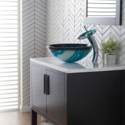 Kraus USA, Inc. Nature Series 17" Round Blue Glass Vessel 19mm Bathroom Sink 14 Kraus USA, Inc. Nature Series 17" Round Blue Glass Vessel 19mm Bathroom Sink -home bar shop 3f51b9d800e5e72e 3088 w800 h800 b0 p0