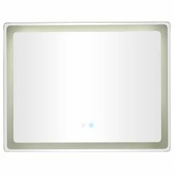 Brimfield & May Modern Silver Glass Anti Fog Mirror 561824