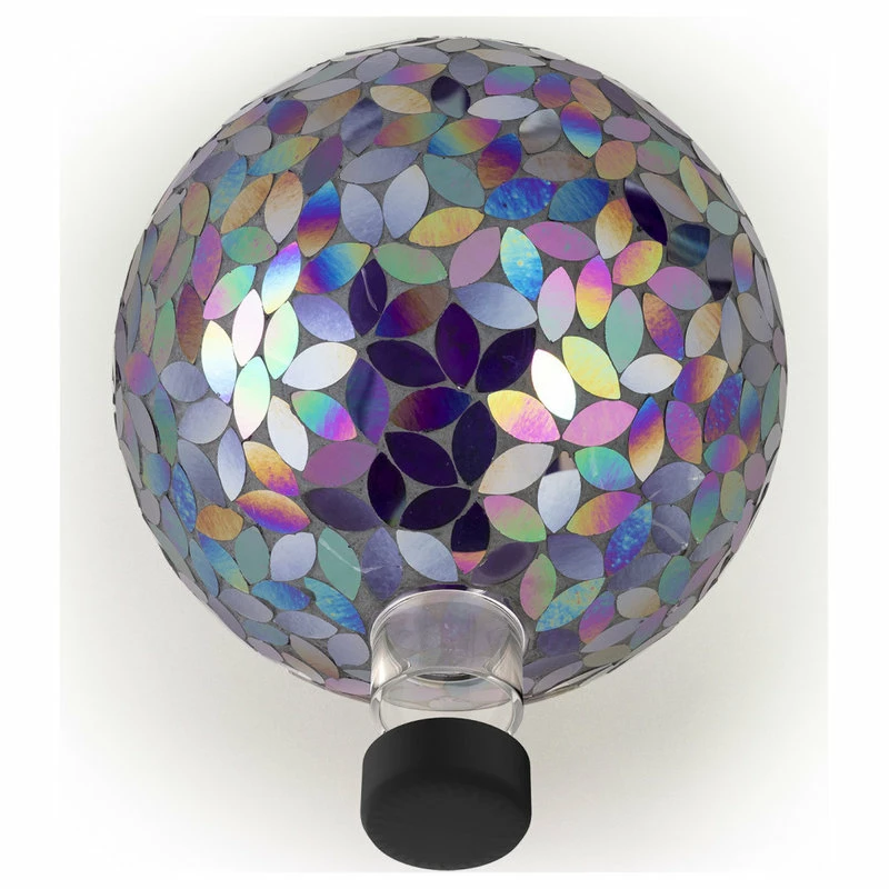 Alpine Corporation Indoor/Outdoor Glass Mosaic Gazing Globe Yard Decoration 6 Alpine Corporation Indoor/Outdoor Glass Mosaic Gazing Globe Yard Decoration - Image 6