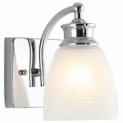 JONATHAN Y Beverly Metal/Glass Contemporary Modern LED Vanity Light, 1-Light