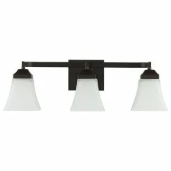 JONATHAN Y Staunton 1-Light Iron/Glass Modern LED Vanity Light, Oil Rubbed Bronze, 3-Light -home bar shop 40a11cee0f7633b7 0295 w800 h800 b1 p0