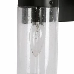 LNC Lighting LNC Farmhouse Black Bathroom Vanity Light With Seeded Glass, 4-Light -home bar shop 4381bfc902639ed0 6567 w800 h800 b0 p0