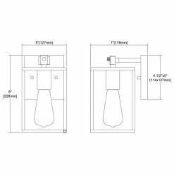 Elk Home Cloe 1-Light Vanity Light, Matte Black, Open Metalwork No Glass -home bar shop 43a1f25e0f189261 3380 w800 h800 b1 p0