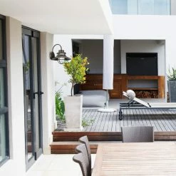 Globe Electric Liam 1-Light Bronze Outdoor Wall Mount Sconce With Frosted Glass Shade -home bar shop 4401c1f70bb27151 5750 w800 h800 b0 p0