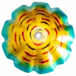 Eden Bath - Vessel Sinks Wave Rim Multi Color Glass Vessel Sink -home bar shop 4491ad220048f1e2 3511 w800 h800 b1 p0