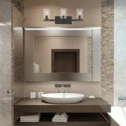 Golden Lighting Monroe 3-Light Bath Vanity, Black With Clear Glass -home bar shop 44a130dc01730f05 6718 w800 h800 b0 p0