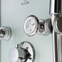 Pulse ShowerSpas Kihei II ShowerSpa Silver Glass Shower Panel -home bar shop 4691a7b70d815dc4 7716 w800 h800 b0 p0