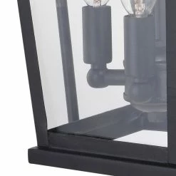 Vaxcel Lexington Dusk To Dawn Black Outdoor Wall Lantern Light Clear Glass, 9.5-in. W X -home bar shop 47012e0b0f9c6541 4897 w800 h800 b0 p0