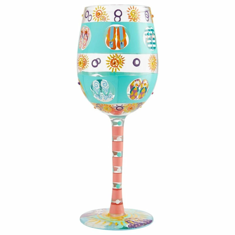 American Glassware "Flip Flop Days" Wine Glass By Lolita 3 American Glassware "Flip Flop Days" Wine Glass By Lolita - Image 3