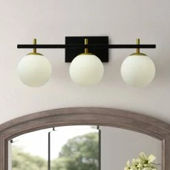 Aiwen 3-Lights Bathroom White Glass Shades Wall Sconce Vanity Light Fixtures -home bar shop 49a18561028f3029 9169 w800 h800 b0 p0