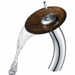 Kraus USA, Inc. Kraus C-GV-398-19MM-10 Bathroom Combo - 17" Gaia Glass Vessel - Chrome -home bar shop 4a21ecab0de4033c 8995 w800 h800 b1 p0