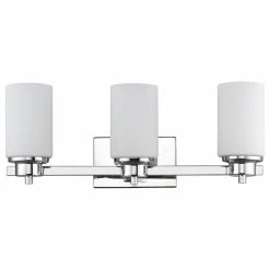 CHLOE Lighting, Inc. Scarlett 3-Light Chrome Finish Bath Vanity-Light Etched White Glass 22" -home bar shop 4aa1794e0ae238a9 1888 w800 h800 b1 p0