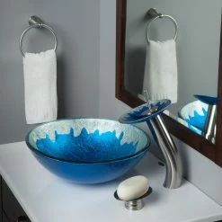 Novatto Diaccio Glass Vessel Sink -home bar shop 4b8164e4094534aa 3507 w800 h800 b0 p0