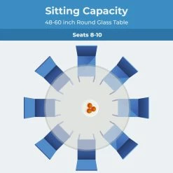 Fab Glass And Mirror Patio Glass Table Top: 48” Round 1/4 Thick Flat Tempered With 2” Hole -home bar shop 4ce167770e26e96e 7928 w800 h800 b0 p0