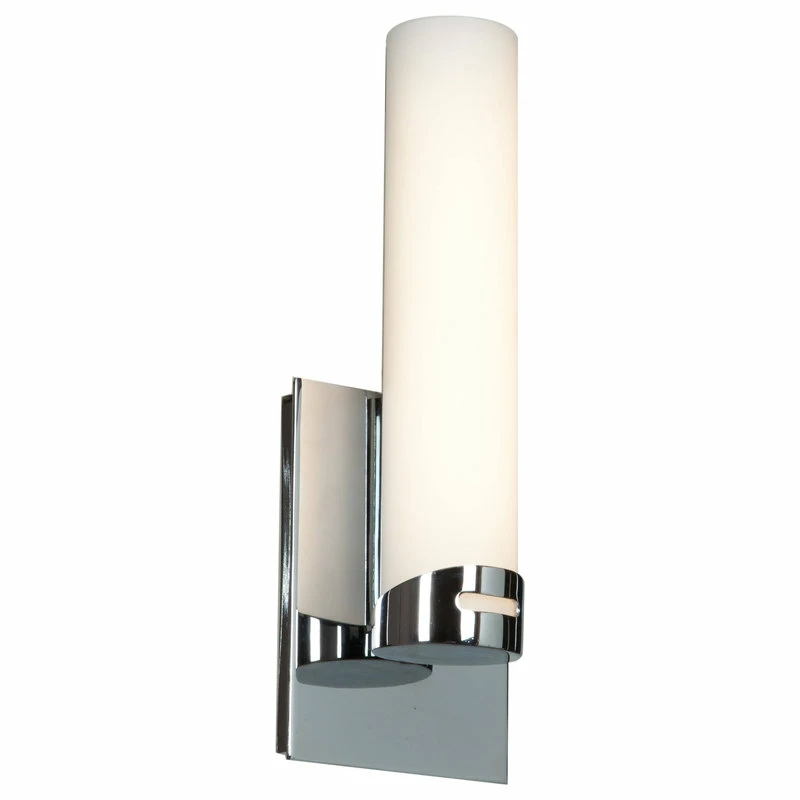 Access Lighting Chic, Wall Sconce, LED, Chrome Finish With Opal Glass Shade 1 Access Lighting Chic, Wall Sconce, LED, Chrome Finish With Opal Glass Shade