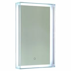Vanity Art LLC Vanity Art LED Lighted Bathroom Mirror With Touch Sensor And Glass Cabinet