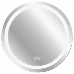 Saint Birch Colin 30x30" Glass LED Lighted Bathroom Vanity Mirror In White