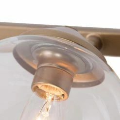 LALUZ 3-Light Matte Gold Modern Bathroom Vanity Light With Clear Glass Shade -home bar shop 4f51aad303242322 0960 w800 h800 b0 p0