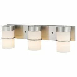 CHLOE Lighting, Inc. Penelope 3-Light Brushed Nickel Bath Vanity-Light Etched White Glass 23" -home bar shop 4fc1a3230ae238a9 5545 w800 h800 b1 p0