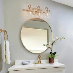 LNC Lighting LNC 21" Modern 3-Light Gold Bathroom Vanity Light With Glass 15 LNC Lighting LNC 21" Modern 3-Light Gold Bathroom Vanity Light With Glass -home bar shop 51118bd0026a75d1 8026 w800 h800 b0 p0