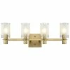 Ecopower Light LLC Gold Modern Wall Sconce Lighting Fixture With Frosted Glass Shade