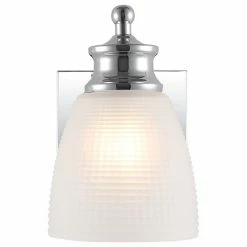 JONATHAN Y Beverly Metal/Glass Contemporary Modern LED Vanity Light, 1-Light -home bar shop 5261452a0fda43fa 8222 w800 h800 b1 p0