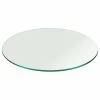 Fab Glass And Mirror Glass Table Top: 28 Round 3/8 Inch Thick Pencil Polish Edge Tempered