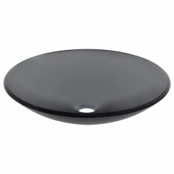 Miseno MNO-G613 Circular 18" Tempered Glass Vessel Bathroom Sink - Polished -home bar shop 5291046c0d975aca 9128 w800 h800 b1 p0