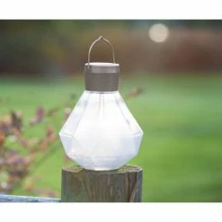 Allsop Home & Garden Solar Glass Gem Light, Milk -home bar shop 54516ef50d8111d0 9292 w800 h800 b0 p0