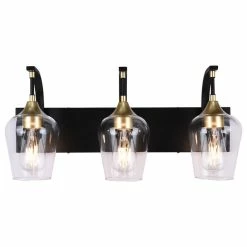 Chandelierias Mid-Century Modern 3-Light Glass Shaded Vanity Light -home bar shop 546173b702fe097a 9958 w800 h800 b1 p0